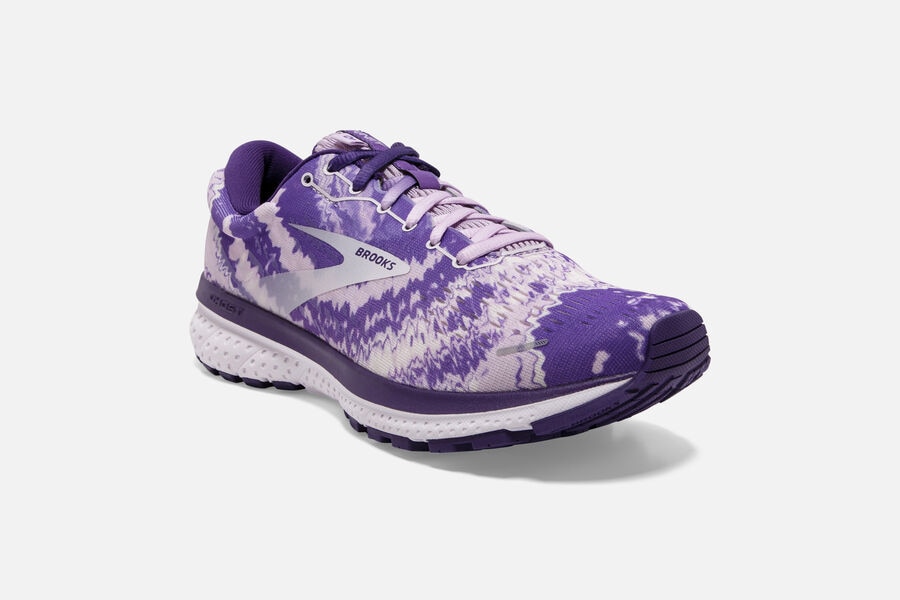 Brooks Running Shoes - Ghost 13 Road Womens - Purple/Silver/Black - HCY-032164